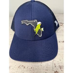 Branded Bills Florida Parrot Trucker Hat Navy Snapback Mesh Back